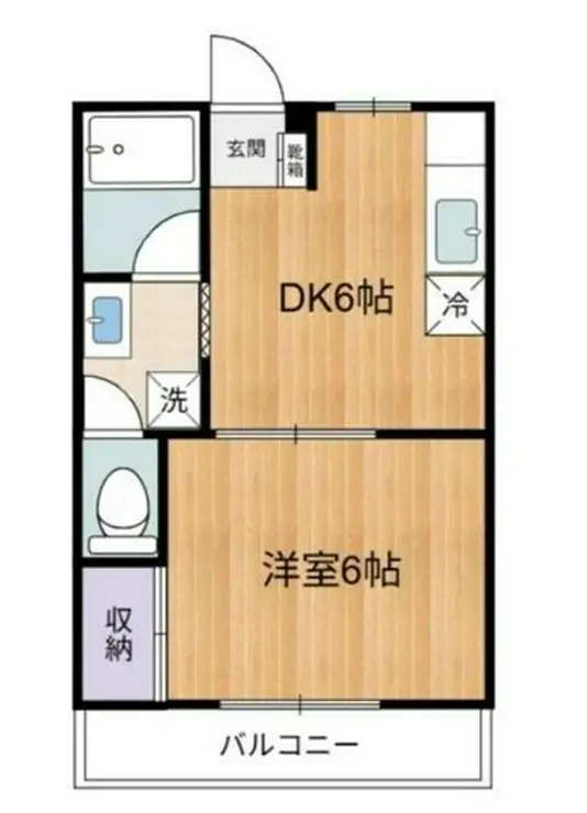柿の木ハイツ 2階階 間取り
