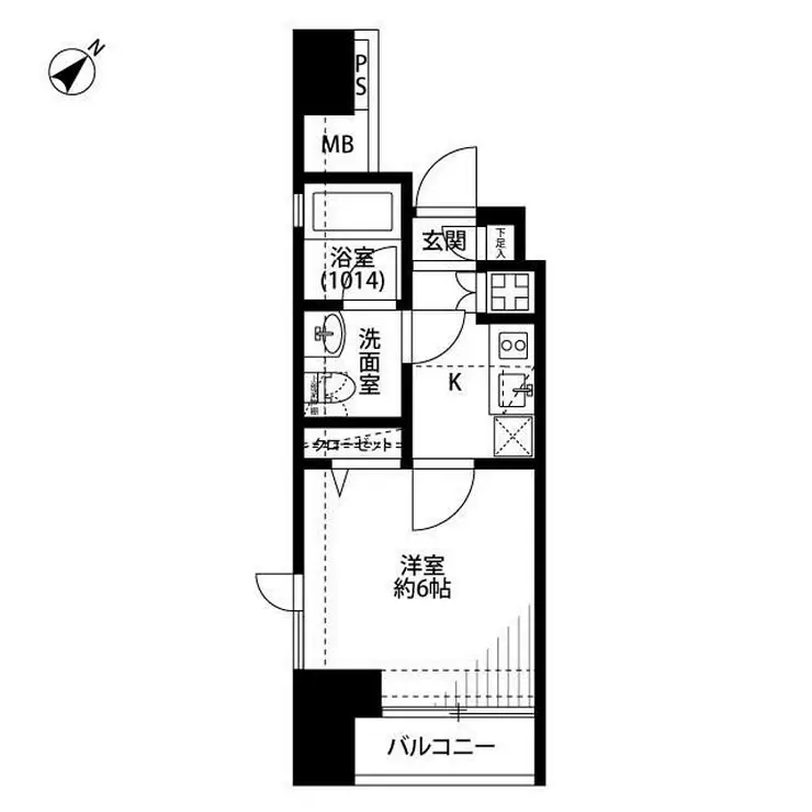 プレール・ドゥーク銀座東 2階階 間取り