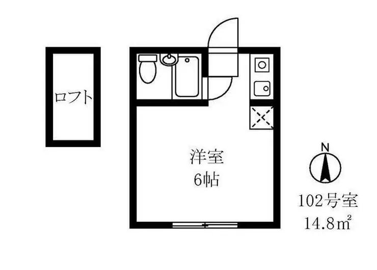 ラ・カシータ久が原 1階階 間取り