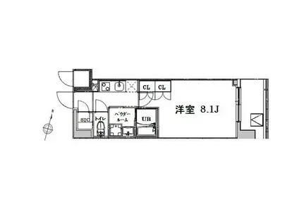 ブレスト大宮(1K/3階)の間取り写真