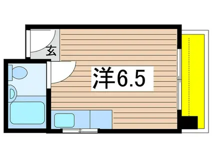 SOL KUNITACHI(ワンルーム/3階)の間取り写真