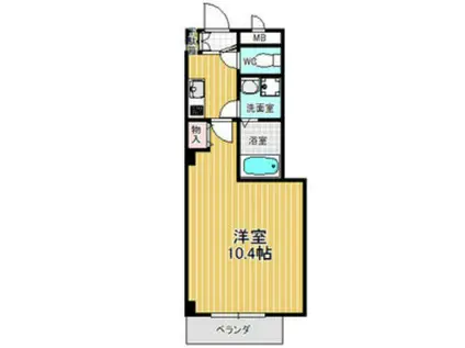 メゾン・ド・シエル(1K/1階)の間取り写真