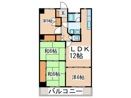アミティハイツ第2大久保(4LDK/1階)の間取り写真