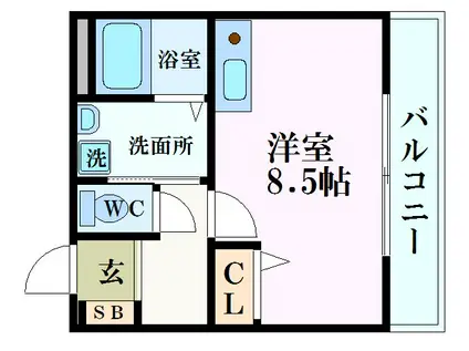リバーテック(ワンルーム/7階)の間取り写真