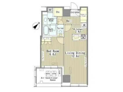 マイタワーレジデンス(1LDK/11階)の間取り写真