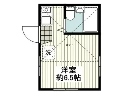 ソフィアクラリス(ワンルーム/1階)の間取り写真