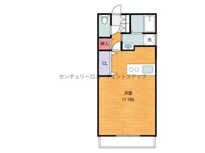 A-STEP霧島(ワンルーム/4階)の間取り写真