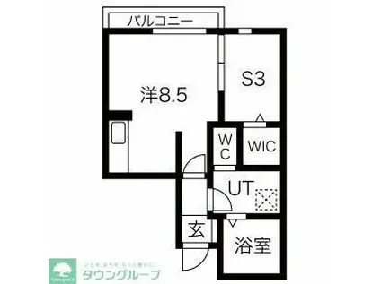 ラ・ルーナ(1LDK/1階)の間取り写真