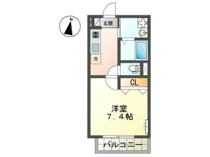 新堀2丁目 マンション工事(1K/2階)の間取り写真