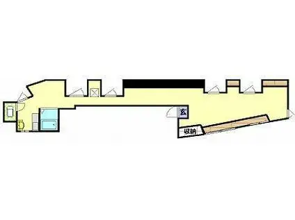 ロイヤル伊集院ビル(ワンルーム/6階)の間取り写真