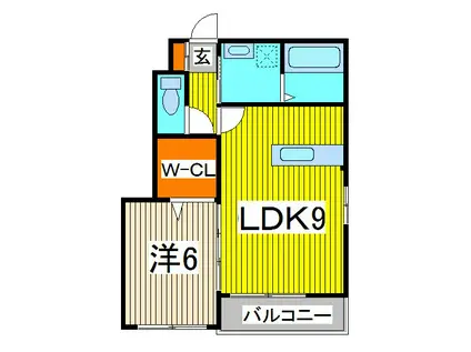 サンハイツ(1LDK/1階)の間取り写真
