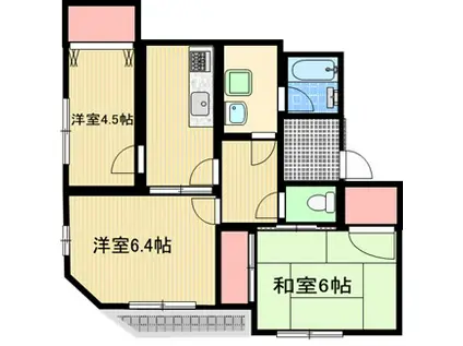 メゾネット 和(3DK/3階)の間取り写真