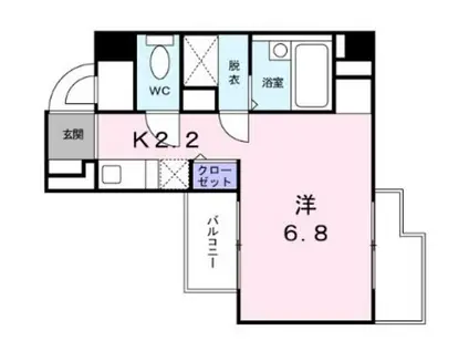 アート ホーム 村上(1K/5階)の間取り写真