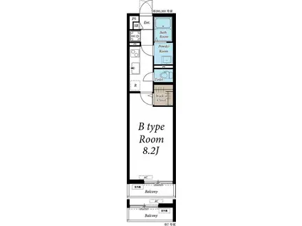 リブリ・辰佳・八潮垳(1K/3階)の間取り写真