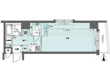 フェニックス高円寺伍番館(1K/2階)の間取り写真