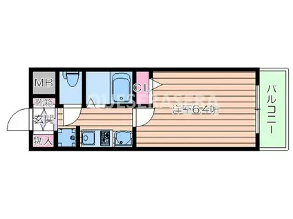 エステムコート梅田・天神橋リバーフロント(1K/3階)の間取り写真