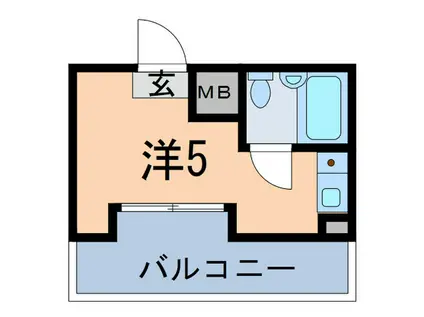 コーポヨコヤマ(ワンルーム/3階)の間取り写真