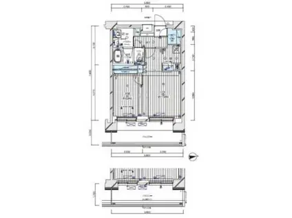 メインステージ八広II(1LDK/8階)の間取り写真