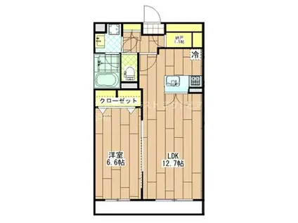 プレシア(1LDK/3階)の間取り写真