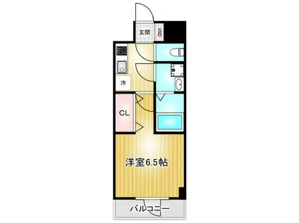 S-RESIDENCE金山EPURE(1K/2階)の間取り写真