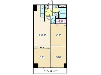 センチュリー朝霞台(3LDK/3階)の間取り写真