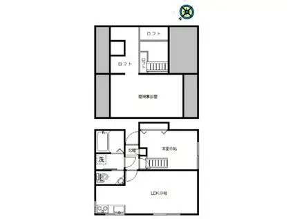 ラ・レコルトS(1SLDK/2階)の間取り写真
