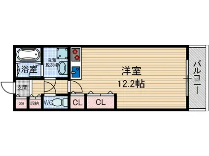 ステーションハイツ南茨木(ワンルーム/2階)の間取り写真