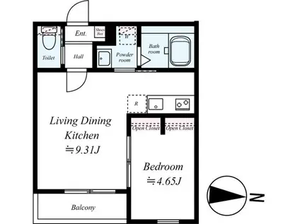 GRADUS鶴ヶ島V(1LDK/2階)の間取り写真
