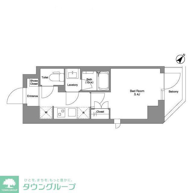 BPRレジデンス行徳(1K/7階)の間取り写真