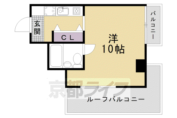 メゾン橋本(1K/3階)の間取り写真