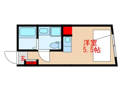 CONTEL中板橋(ワンルーム/4階)の間取り写真