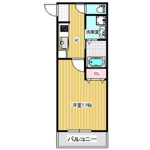 KTIレジデンス小路(1K/1階)の間取り写真