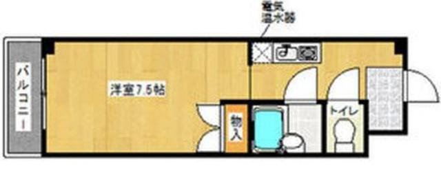 プリマヴェーラ妙法寺(1K/4階)の間取り写真