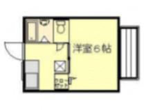シティハイツ相葉II(1K/1階)の間取り写真