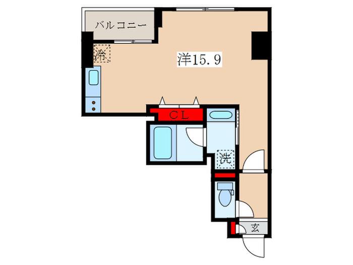 プライマル板橋本町(ワンルーム/3階)の間取り写真