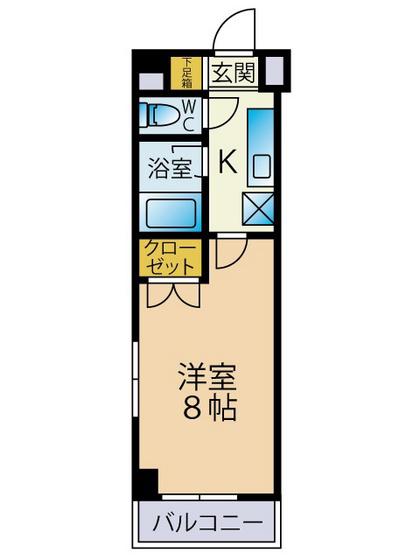 塩田商事ビル(1K/2階)の間取り写真