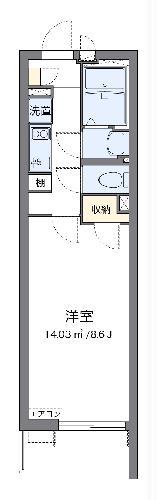 クレイノMIIWA(1K/3階)の間取り写真