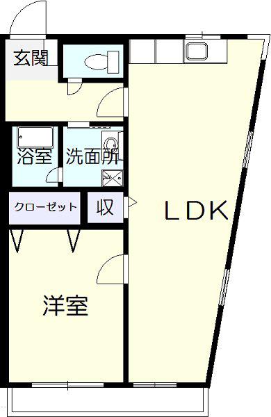 フェニックス押上(1LDK/2階)の間取り写真