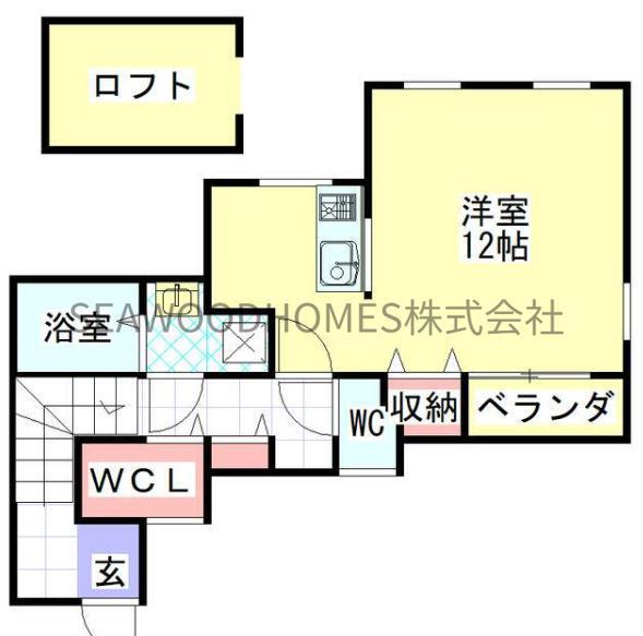 REMONECOLINA(ワンルーム/2階)の間取り写真