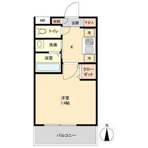 リアライズ代官町(1K/11階)の間取り写真