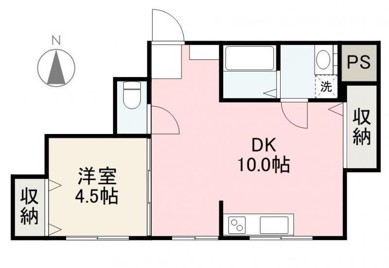 EXCELLENTIII(1DK/4階)の間取り写真