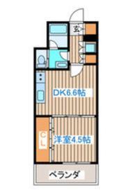 ピュアナ弓ノ町(1DK/3階)の間取り写真