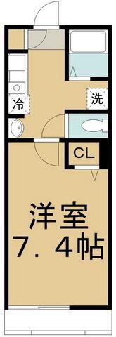 レミオ川崎(1K/3階)の間取り写真