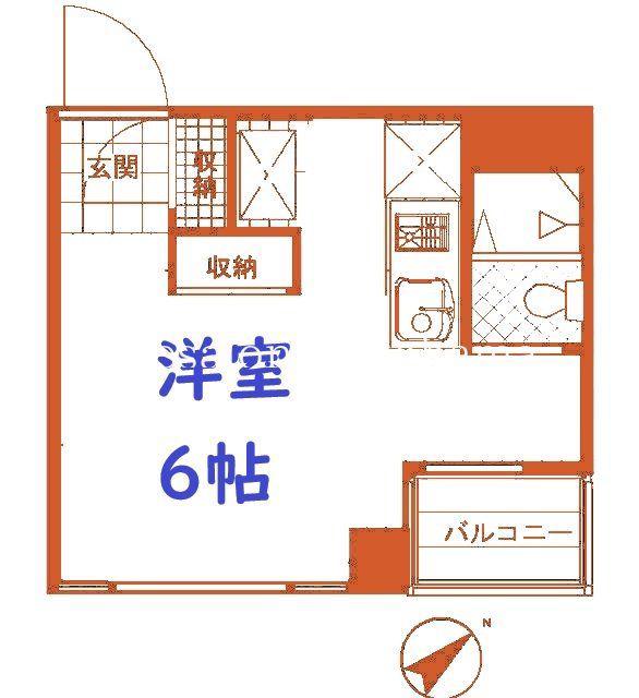 クロスロード大口(ワンルーム/4階)の間取り写真