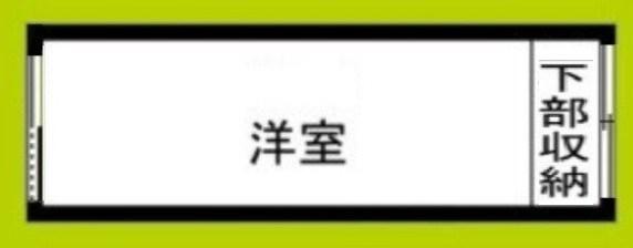 万葉ビル(ワンルーム/6階)の間取り写真