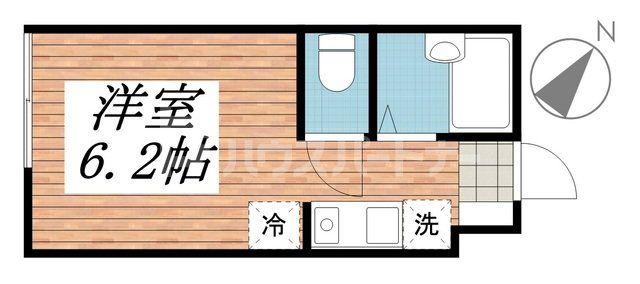 LIFE BASE NODA 1ST(ワンルーム/1階)の間取り写真