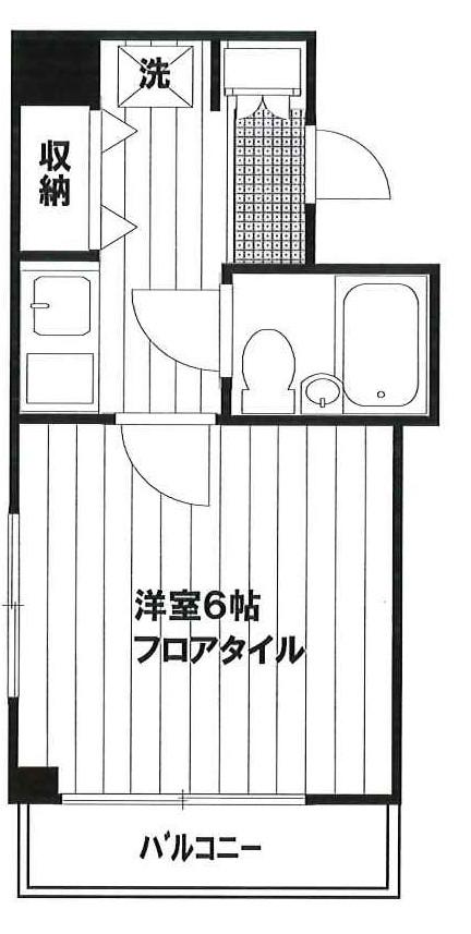 グリージェ(1DK/5階)の間取り写真