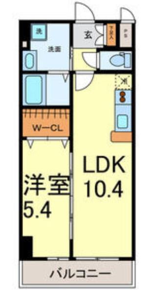 マイアトリア栄(1LDK/5階)の間取り写真
