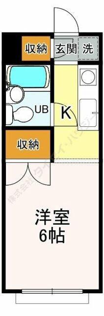 フリーダム一橋学園(ワンルーム/1階)の間取り写真