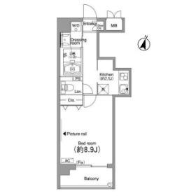 NIKKO APARTMENT HOUSEニッコーアパートメントハウ(1K/4階)の間取り写真